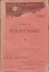 kniha Foeničanky Tragedie, J. Otto 1921