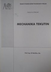 kniha Mechanika tekutin, ČVUT 2004