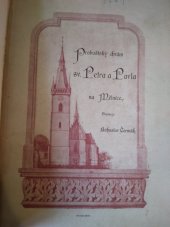 kniha Proboštský chrám sv. Petra a Pavla na Mělníce, B. Čermák 1899