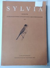 kniha Sylvia - Sborník Československé společnosti ornithologické XV, Československá akademie věd 1958