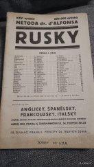 kniha Rusky [Díl I] metoda dr. d'Alfonsa., František Řivnáč 1945