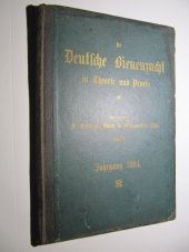 kniha Die Deutsche Bienenezucht in Theorie und Praxis  II. Jahrgang Německé včelařství v teorii a praxi, F.Gerstung 1894