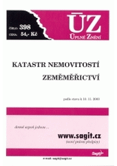 kniha Katastr nemovitostí Zeměměřictví : podle stavu k 10.11.2003, Sagit 