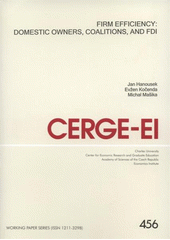 kniha Firm efficiency domestic owners, coalitions, and FDI, CERGE-EI 2012