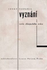 kniha Vyznání [verše chlapeckého srdce], Louisa Pávová 1933