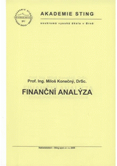 kniha Finanční analýza studijní opora pro distanční studium, Sting 2008