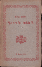 kniha Popěvky tulácké, Grosman a Svoboda 1900