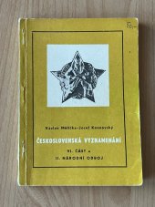 kniha Československá vyznamenání. Díl 6., část a, - 2. národní odboj, Pobočka České numismatické společnosti 1973