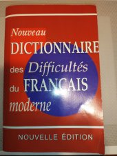 kniha Nouveau dictionannaire des difficultés du Francais moderne, Le livre club SDP 1998