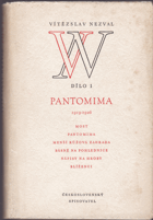 kniha Pantomima 1919-1926, Československý spisovatel 1957