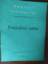 kniha Průduškové astma, Ústav zdravot. výchovy 1967