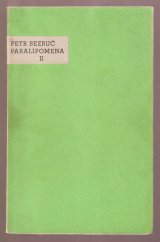 kniha Paralipomena. 2, Prokop Toman ml. 1938