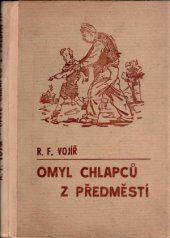 kniha Omyl chlapců z předměstí veselý prázdninový příběh, Vladimír Zrubecký 1938