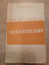 kniha První sešit o existencionalismu, Václav Petr 1948