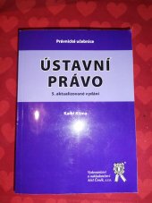 kniha Ústavní právo  5. Aktualizované vydání, Aleš Čeněk 2016