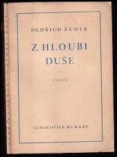 kniha Z hloubi duše první verše : 1912-1913, Kopecký 1925