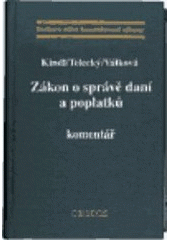 kniha Zákon o správě daní a poplatků komentář, stav leden 2002, C. H. Beck 2002