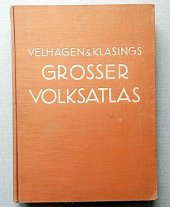 kniha Velhagen & Klasings, Grosser Volksatlas, Bielefeld und Leipzig 1936