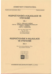 kniha Rozpočtování a kalkulace ve výstavbě., Akademické nakladatelství CERM 2008