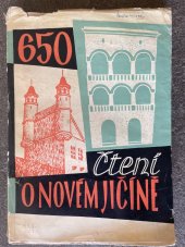 kniha Čtení o Novém Jičíně k výročí 650 let města, Měst. NV 1963