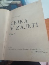 kniha Čejka v zajetí  Kniha I., Nakladatelství Františka Šupky v Hradci Králové  1940