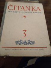 kniha Čítanka pro třetí postupný ročník všeobecně vzdělávacích škol, SPN 1956