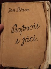 kniha Profesoři i žáci deset próz, A. Pelz 1929