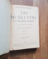 kniha Tři mušketýři po dvaceti letech. Díl I., B. Kočí 1928