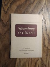 kniha Rozmluvy o církvi, Zář 1946