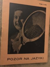 kniha Ppzor na jazyk, Petrinum 1930