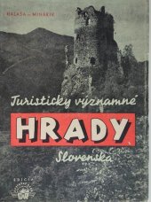 kniha Turisticky významné hrady Slovenska, Nakladatelství cestovního ruchu 1953