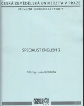 kniha Specialist English 3, ČZU 2013