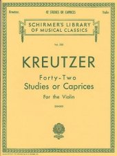 kniha Kreutzer 42  studies or caprices - Violin Method, G.Schirmer 1987