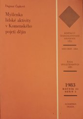 kniha Myšlenka lidské aktivity v Komenského pojetí dějin, Academia 1983