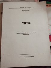 kniha Fonetika určeno pro posl. fak. pedagog., SPN 1983