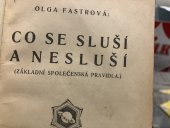 kniha Co se sluší a nesluší [Základní společenská pravidla], Vesmír 1921