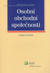 kniha Osobní obchodní společnosti, ASPI  2008