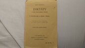 kniha Diktáty a jiná pravopisná cvičení k docvičování ve škole i doma doplněk ke všem učebnicím pro školy obecné a měšťanské, K. Ausobský 1936