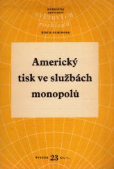 kniha Americký tisk ve službách monopolů, Světové rozhledy 1950