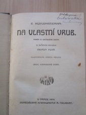 kniha Na vlastní vrub román ze současného života, Alois Neubert 1919