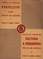 kniha Kultura a sebedůvěra, Sfinx, Bohumil Janda 1927