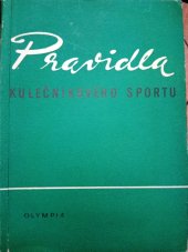 kniha Pravidla kulečníkového sportu Platná od 1. října 1972, Olympia 1971