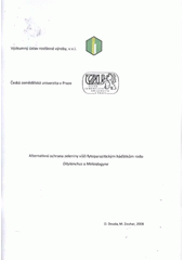 kniha Alternativní ochrana zeleniny vůči fytoparazitickým háďátkům rodu Ditylenchus a Meloidogyne, Výzkumný ústav rostlinné výroby 2008