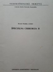 kniha Špeciálna chirurgia II., Univerzita Komenského 1993