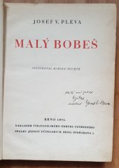 kniha Malý Bobeš, Ústřední spolek jednot učitelských 1931