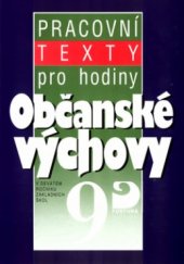 kniha Pracovní texty pro hodiny občanské výchovy v devátém ročníku základních škol, Fortuna 1996