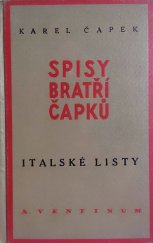 kniha Italské listy feuilletony, Aventinum 1930