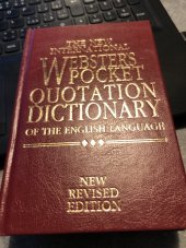 kniha The New Webster´s Pocket Dictionary Quotation Dictionary, Trident Press International 1998