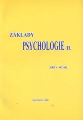 kniha Základy psychologie II. pro studující sociální pedagogiky, Psychologická a výchovná poradna 2008