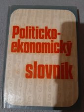 kniha Politicko - ekonomicky  slovník , Nakladatelstvo  pravda 1974